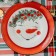 New Year. Ceramic plate "Snowman Ledysh", 20 cm
