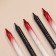 Candles for the cake "Spiral", 6 pcs, black and white gradient with red