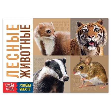 The training book "Forest animals", 20 p.