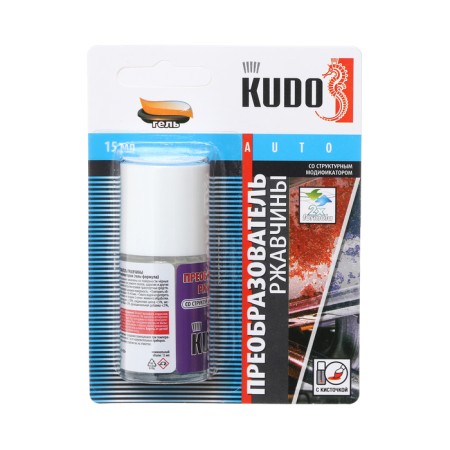 Rust converter Kudo car repair with a brush, 15 ml