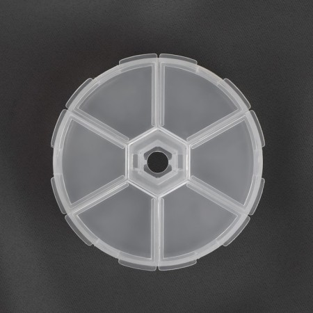 Organizer for beads, 6 departments, d = 8 × 1.8 cm, the color is transparent-3