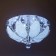 Chandelier 55725/400 CR chrome 4x40W E14 LED PDU 40x40x21cm
