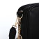 Women's bag of artificial leather "Black", 19x14x6 cm.