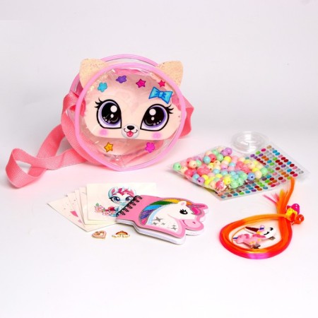 Set with strands, tattoos, rhinestones, purse-1