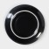 Porcelain saucer "watercolor", d = 14.5 cm, black color