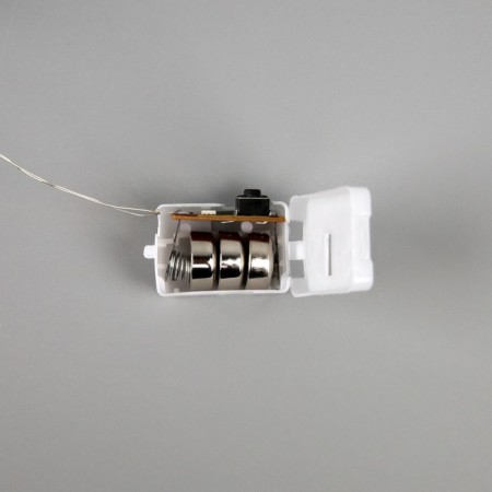 Rosa thread. "Stars", IP20, 2 m, N.S. LED (1608) -20-4.6V, AG13X3 (in the set), 3 dir, glow warm white-5