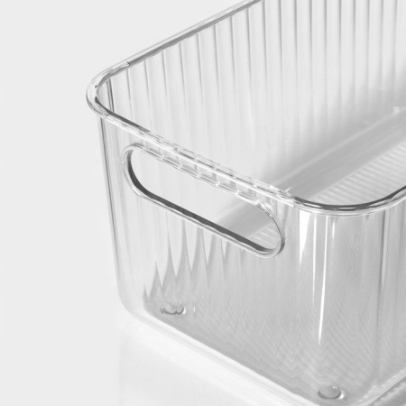 Storage container with handle LADOM "Crystal", 28.5 × 15.3 × 11 cm, the color is transparent-4