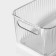 Storage container with handle LADOM "Crystal", 28.5 × 15.3 × 11 cm, the color is transparent