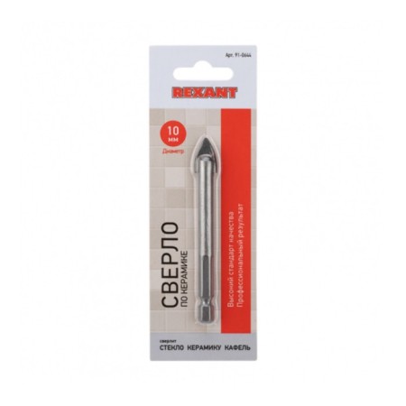 REXANT glass drill and ceramics, hexagonal shank, d = 10 mm-3