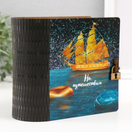 Pig a case-book "Ship" 14x14 cm-1