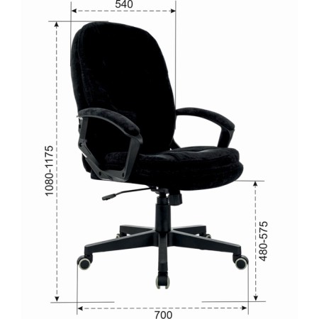 Кресло для руководителя BRABIX PREMIUM Trend EX-568, ткань, черный "light 20"-1