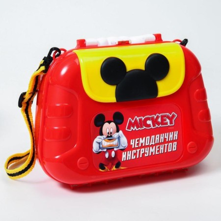 Set of builder "Suitcase" in a bag with game instruments, Mickey Mouse-3