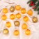 Set of balls plastic D-5 cm, 16 pcs "Felicia Assorted" golden yellow