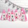 Cap "Bear", set 6 pcs., Pink color