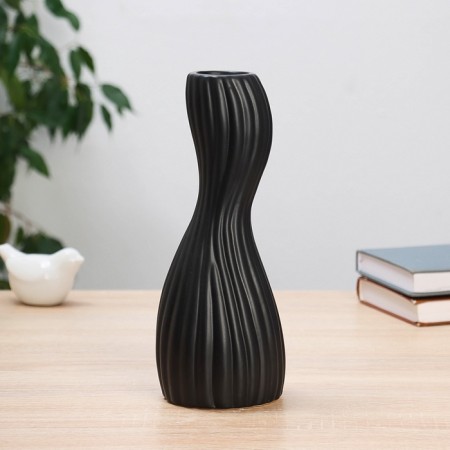 VAZA Ceramics Table "Finley" 25x9.5 cm, black