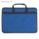 Folder for drawings and drawings for artists A3, 470 x 350 x 60 mm, handles, frame, textile, 1C33 "Lyuban", blue