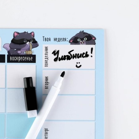 A4 magnetic planning and washing rack marker,-1