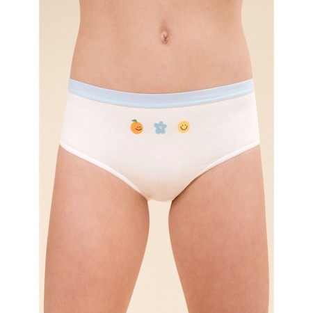 Panties for girls, height 140 cm, menthol, milk, 3 pcs-6