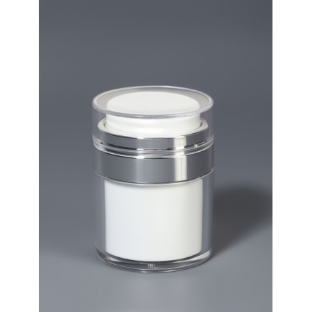 A bottle of storage with a dispenser of 30ml D5.5*7.2cm Bel/Silver Nakl from-1