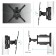 Onkron M4 bracket, for TV, sloping-in-housing, 32 "-65", 55-500 mm from the wall, black