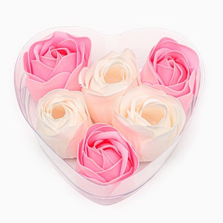 Gift set of soap-pink roses in the box, 6 pcs-3