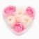 Gift set of soap-pink roses in the box, 6 pcs
