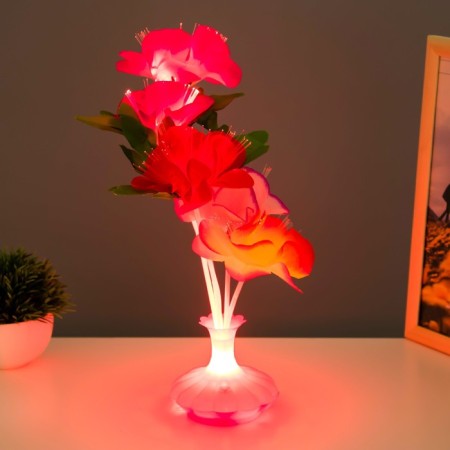 Night "Bouquet" LED from batteries mix h.38 cm Risalux-3