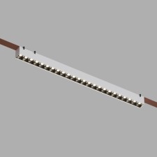 DK5572-WB Light Belty Grill with LED L642MM H45MM 48V 24 ° 4000K IP20 white with black A