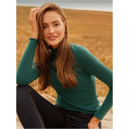Women's sweater CONTE ELEGANT, XS size, Royal Green color-1