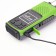 Battery Light, 1,500 mAh, radio, column, with a solar battery, green