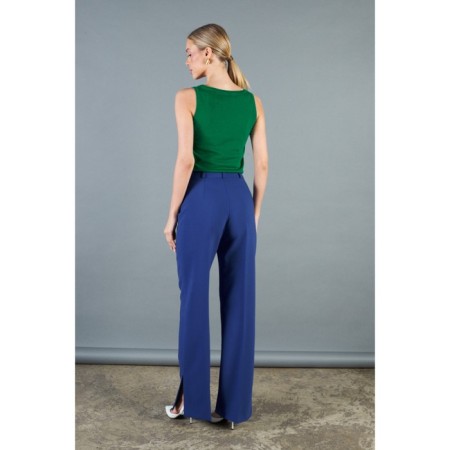Women's pants with a section of Eliseeva Olesya, size 42, blue color-1