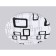 LED ceiling LED Ambrella Light, Air, FZ1044, LED, 30 W, 2250LUM, 6400K, white, black color
