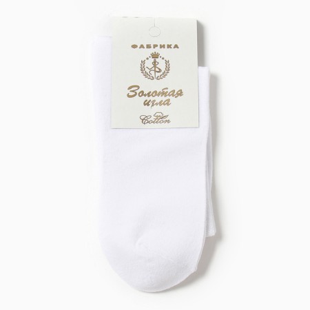 Male socks W, white color, size 25-27-2