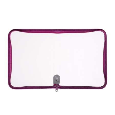 Plastic folder A5, 230 x 180 x 25 mm, lightning around, calligrata "office", PM-A5-01, 0.5 mm, transparent, Pastel, lilac-2