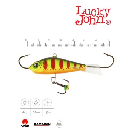 Balancir Lucky John Baltic 6 + tee, 6 cm, color 201 blister-1