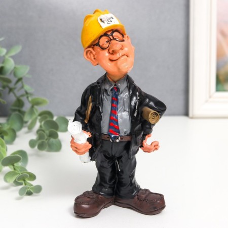 Souvenir Polystone "Architect/Builder" MIX 6.5x8x15.5 cm-1