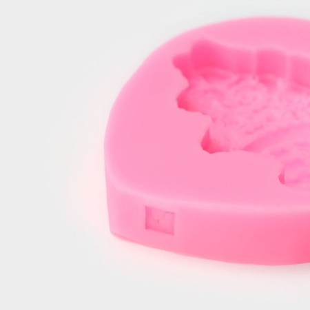 Mold "Doll", silicone, 6.5 × 6.8 × 1.3 cm, color mix-5