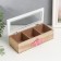 Casket tree with divisions "Pink rose" beige 10x24x7 cm