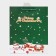 Gift package with the New Year window, embossing, 26 x 32 x 12 cm, green