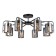 Ceiling lamp 8x40W E14, size 75x75x28 cm