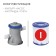 Basin of the inflatable FAST SET, 244 x 66 cm, filter pump, from 6 years old, 57268 Bestway