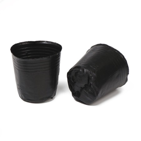Polyethylene pots for seedlings, 500 ml, 9 × 9 × 8 cm, thickness 50 μm, black, Greengo-5