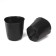 Polyethylene pots for seedlings, 500 ml, 9 × 9 × 8 cm, thickness 50 μm, black, Greengo