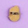 Wooden icon "Schoolgirls", anime, 2.6 x 3.3 cm