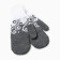 Women's mittens, gray color, size 18