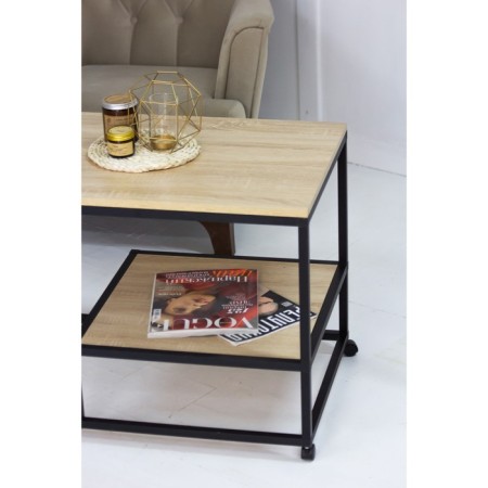 Gouring Payper table, 985x488x488, Black Muar/Dub Sonoma-4