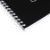 A notebook of 96 sheets in a cage on the crest "Brilliant thoughts", covered cardboard, lamination Soft Touch, foil embossing, block 60g/m2, mix