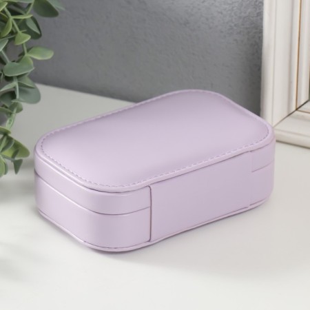 Casket to the leatherette for jewelry "Emory" Lilac15x10x4.5 cm-3