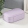 Casket to the leatherette for jewelry "Emory" Lilac15x10x4.5 cm