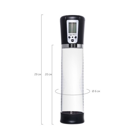 Automatic pump for the penis Sexus Men Expert Alrik, ABS plastic, black, 29 cm-5